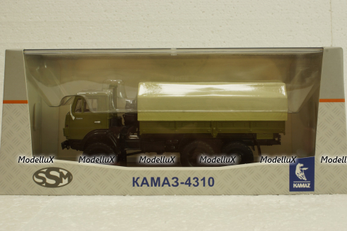 Камаз-4310 бортовой (с тентом), SSM1450, SSM 1:43