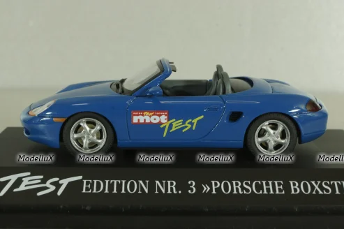 Porsche Boxster (986/1) 1996  "mot Test" blue, 903031, Schuco 1:43 Уценка!