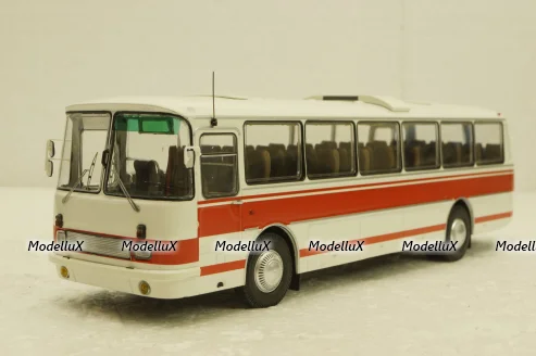 ЛАЗ-699Р (1981), бело/красный, DEMPRICE 1:43 