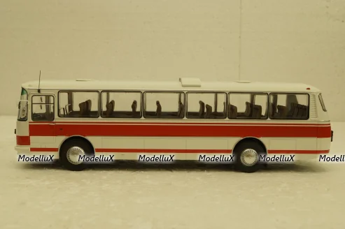 ЛАЗ-699Р (1981), бело/красный, DEMPRICE 1:43 