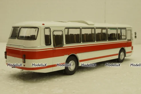 ЛАЗ-699Р (1981), бело/красный, DEMPRICE 1:43 