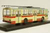 Skoda-14TR троллейбус красно-бежевый, SSM4042, SSM 1:43