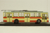 Skoda-14TR троллейбус красно-бежевый, SSM4042, SSM 1:43