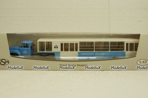 Зил-130В1 с п/прицепом АППА-4 Аэропорт Быково, SSM7005, SSM 1:43