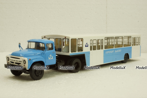 Зил-130В1 с п/прицепом АППА-4 Аэропорт Быково, SSM7005, SSM 1:43