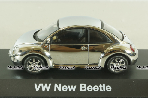 Volkswagen New Beatle 1998, chrome, 04539, Schuco 1:43