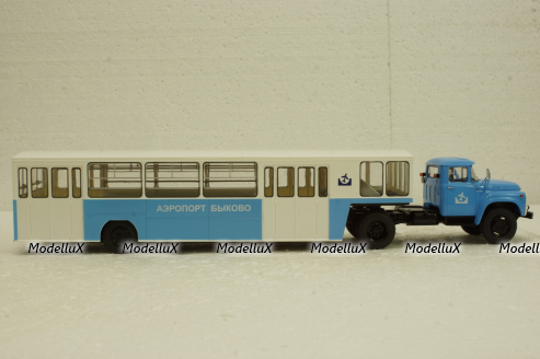 Зил-130В1 с п/прицепом АППА-4 Аэропорт Быково, SSM7005, SSM 1:43