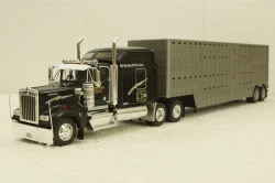 Kenworth W900 with semi-trailer McDonald And Sons, 1990, black/grey,  American trucks, France №59, Altaya 1:43