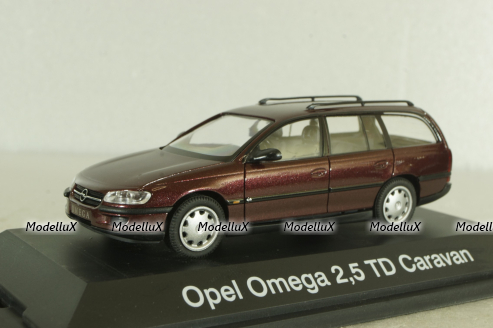Opel Omega (B) Caravan 1996, red, 04032, Schuco 1:43