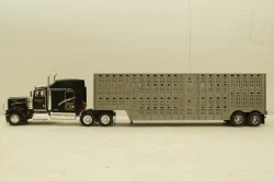 Kenworth W900 with semi-trailer McDonald And Sons, 1990, black/grey,  American trucks, France №59, Altaya 1:43