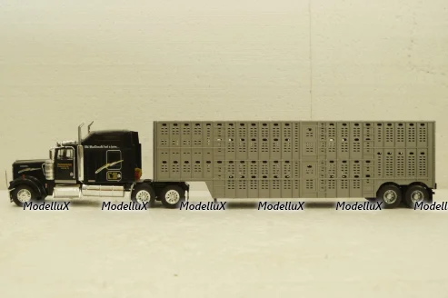 Kenworth W900 with semi-trailer McDonald And Sons, 1990, black/grey,  American trucks, France №59, Altaya 1:43