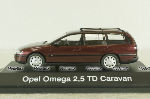 Opel Omega (B) Caravan 1996, red, 04032, Schuco 1:43