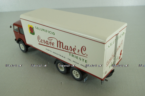 OM Titano 6x2 1961 red/white, Camion D'epoca №61, 1:43