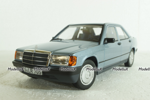 Mercedes 190E  (W201) 1984, light blue, 183828, Norev 1:18