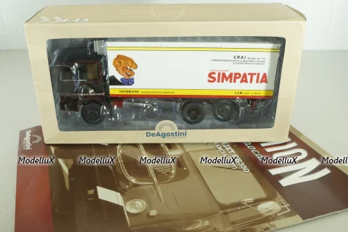 Berliet GR350 1977, black/white, Camion D'epoca №63, 1:43