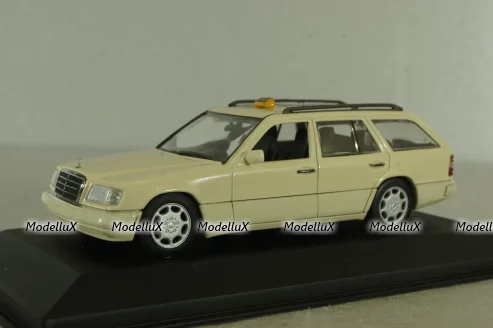 Mercedes E220 Disel (S124) Taxi 1994, beige, 430033596, Minichamps 1:43