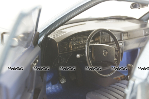 Mercedes 190E  (W201) 1984, light blue, 183828, Norev 1:18