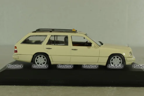 Mercedes E220 Disel (S124) Taxi 1994, beige, 430033596, Minichamps 1:43