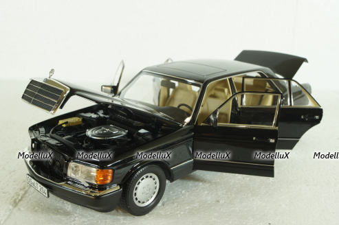 Mercedes 560 SEL (W126) 1989, black, 183793 , Norev 1:18