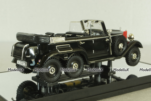 Mercedes G4 (W31) cabriolet 6x6 1938, black, PM43706B, Signature Models 1:43