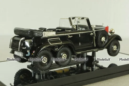 Mercedes G4 (W31) cabriolet 6x6 1938, black, PM43706B, Signature Models 1:43