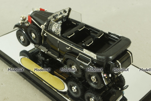 Mercedes G4 (W31) cabriolet 6x6 1938, black, PM43706B, Signature Models 1:43