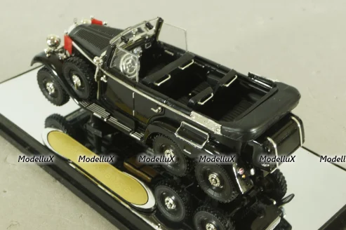 Mercedes G4 (W31) cabriolet 6x6 1938, black, PM43706B, Signature Models 1:43
