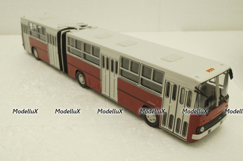 Икарус-280, бело/бордовый, Советкий Автобус 1:43
