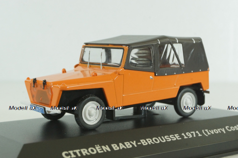 Citroen Baby Brousse, orange/black Ivory Coast, Diecast Club 1:43