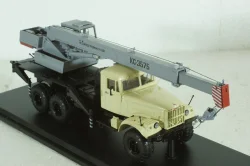 КРАЗ-255Б1 КС-3575 Автокран бежевый/серый, SSM1184, SSM 1:43