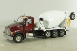Kenworth T880 SFFA McNeilus bridgemaster mixer, red/white, 71062, Diecast Masters 1:50 Уценка!
