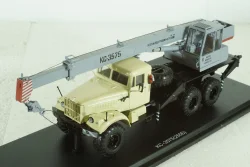 КРАЗ-255Б1 КС-3575 Автокран бежевый/серый, SSM1184, SSM 1:43