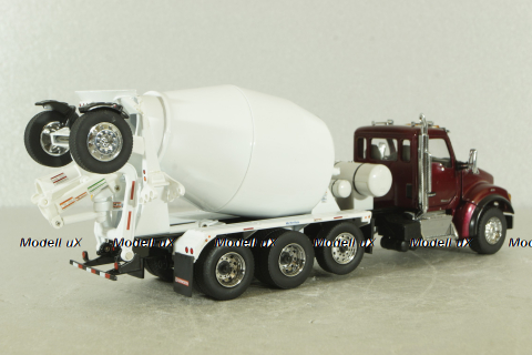 Kenworth T880 SFFA McNeilus bridgemaster mixer, red/white, 71062, Diecast Masters 1:50 Уценка!