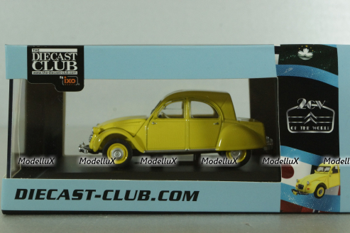 Citroën 2CV Citroneta 1970 (Chile), yellow, Diecast Club 1:43