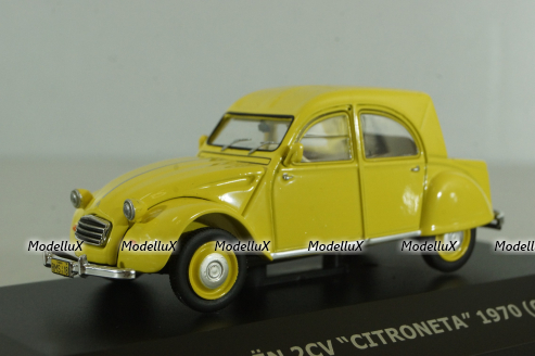 Citroën 2CV Citroneta 1970 (Chile), yellow, Diecast Club 1:43