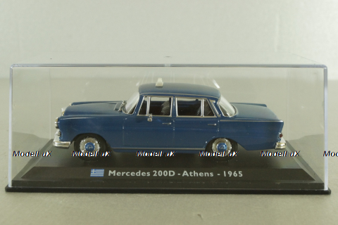 Mercedes Benz Taxi Cab Athens TAXI 1965, blue, Leo Models 1:43