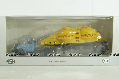 ЗИЛ-130В1 с полуприцепом-муковозом К4-АМГ, SSM7035, SSM 1:43