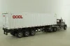 Western Star 4900 SF day cab with 40' dry goods sea container, red/white, 71064, Diecast Masters 1:50