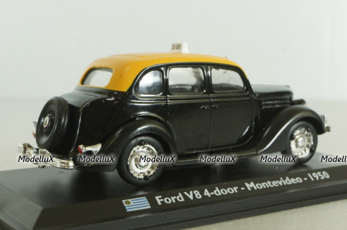 Ford V8 Montevideo TAXI 1950 black, Leo Models 1:43