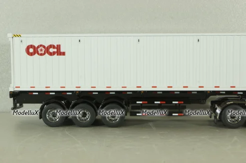 Western Star 4900 SF day cab with 40' dry goods sea container, red/white, 71064, Diecast Masters 1:50