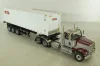 Western Star 4900 SF day cab with 40' dry goods sea container, red/white, 71064, Diecast Masters 1:50