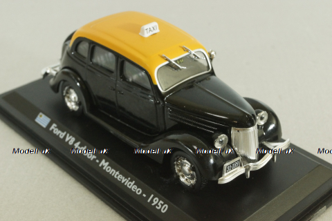 Ford V8 Montevideo TAXI 1950 black, Leo Models 1:43