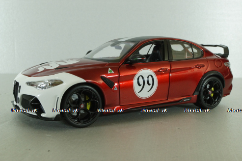 Alfa Romeo Giulia GTAm #99 racing 2020, BU01449 red/white, Bburago 1:18