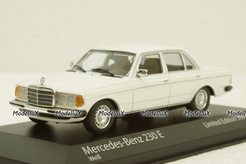 Mercedes 230E (W123) 1982, white, 943032206, Maxichamps 1:43