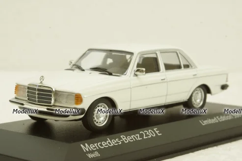 Mercedes 230E (W123) 1982, white, 943032206, Maxichamps 1:43