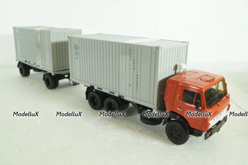КАМАЗ-53212 контейнеровоз с прицепом ГКБ-8350, SSM7030, SSM 1:43