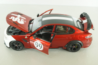 Alfa Romeo Giulia GTAm #99 racing 2020, BU01449 red/white, Bburago 1:18