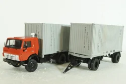 КАМАЗ-53212 контейнеровоз с прицепом ГКБ-8350, SSM7030, SSM 1:43