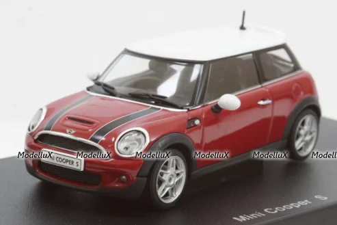 Mini Cooper S 2006 R55, red/white roof , 55006, AutoArt 1:43