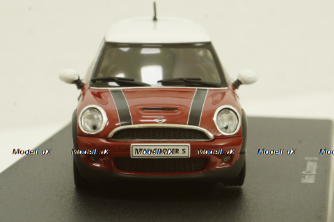 Mini Cooper S 2006 R55, red/white roof , 55006, AutoArt 1:43